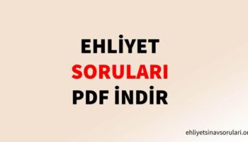 ehliyet sorulari pdf indir