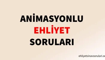 animasyonlu ehliyet sorulari